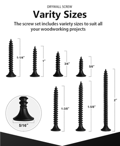 Direct Factory Bulk น็อตฟอสเฟต Daywall สีดำทุกรุ่น,สกรู Tornillo <span class=keywords><strong>Vida</strong></span> Csavar <span class=keywords><strong>Vis</strong></span> Parafuso - Product Image 2