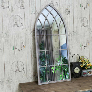 Fábrica al por mayor personalizado retro decorativo <span class=keywords><strong>de</strong></span> longitud completa espejo gótico arco Estilo Casa <span class=keywords><strong>de</strong></span> Campo <span class=keywords><strong>ventana</strong></span> espejo decorativo <span class=keywords><strong>de</strong></span> cristal - Product Image 3
