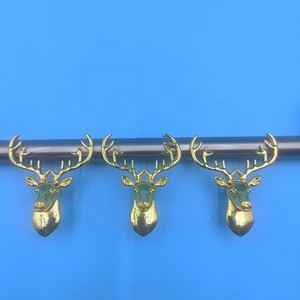 Zinc Alloy Deer Head Furniture Handle <b>Cabinet</b> Drawer Novelty Shape <b>Rustic</b> Design Durable - Product Image 3