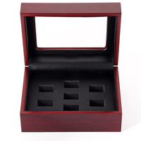Boîte à bijoux en bois multi-trous pour ensemble de bagues Champion, boîte à accessoires pour bagues, vente en gros directe Jinhua Quadrilateral
