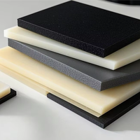 Feuille dure de polyamide de plat en nylon résistant aux chocs noir pour des revêtements de machines de construction