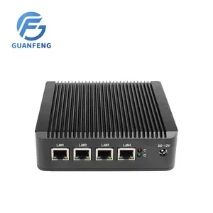Vendita all'ingrosso wifi router desktop di pc-Intel Baytrail J1900 MINI PC/supporto VGA 4LAN di sicurezza di rete mini PC Firewall VPN Server di Rete di Rete di Sicurezza