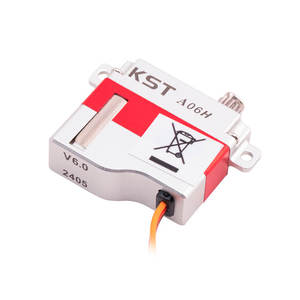 Ventes chaudes KST A06H V6.0 DC4.2V 1.4Kgf.cm 0.11sec Moteur sans noyau à double roulement à billes à engrenages métalliques numérique RC F3K pour planeurs en alliage d'aluminium - Product Image 4