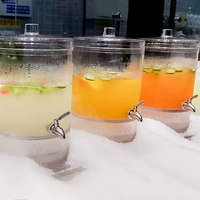 Distributeur de boissons en acrylique grande capacité avec robinet pour jus, cola, thé aux fruits, bière – Idéal pour fêtes, restaurants, buffets – Vente en gros