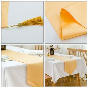 Chemin de table rouge de luxe en mousseline lavable sur mesure pour mariage, vente en gros - Product Image 3