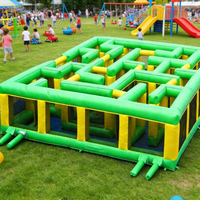 Labyrinthe gonflable géant sur mesure pour événements, arène de jeu sportif extérieur, labyrinthe d'obstacles gonflable pour location de fêtes - Fournisseur direct usine