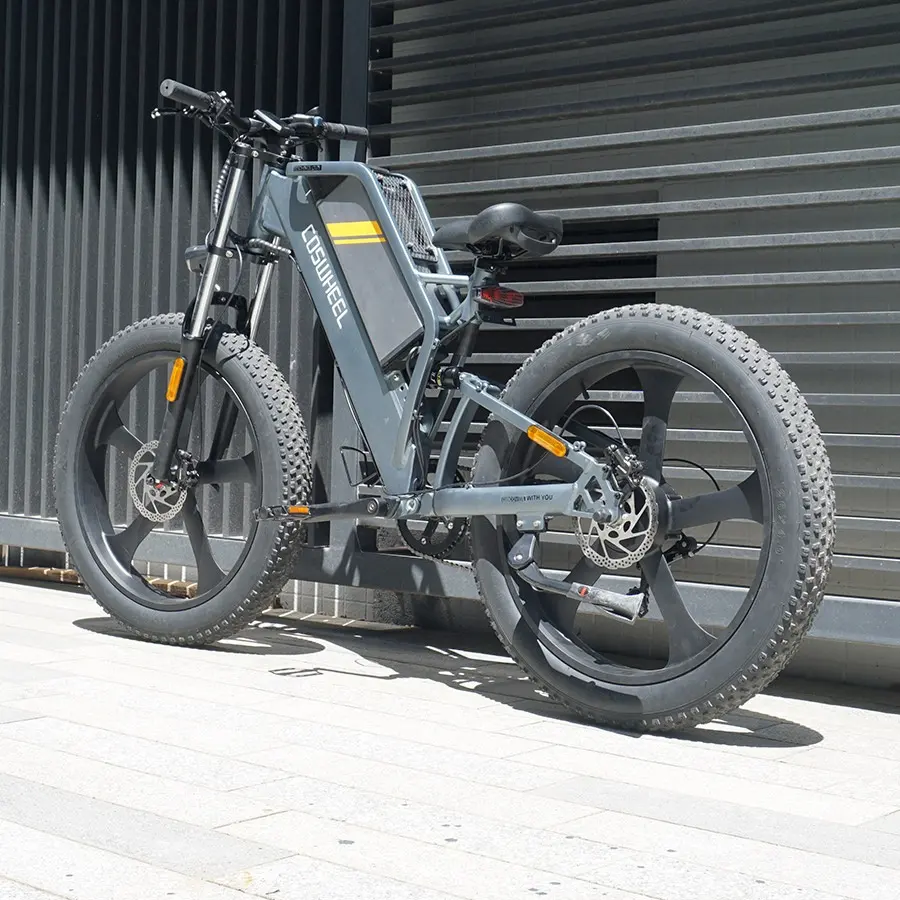 Full Suspension E-Bicycle Electric Covered Road Hybrid Fat Tire Mountain Dirt City Bike E-Bike Electric Bicycle Ebike