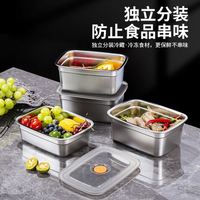 Trending Dropshipping Roestvrijstalen Frishoudsters Vierkant Verzegeld Voor Keuken En Koelkast Eten Portioneren Fruit Bento & Lunch