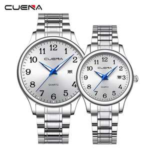 Montre homme <span class=keywords><strong>CUENA</strong></span> 6125, étanche, ronde, en acier inoxydable, quartz, pour affaires - Product Image 6