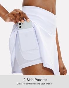 Falda Deportiva Plisada de Cintura Alta para Mujer al por Mayor, Transpirable, de Secado Rápido, Ecológica, con Logotipo Personalizado para <span class=keywords><strong>Tenis</strong></span> - Product Image 3