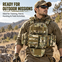 Gilet Tactique Professionnel Molle pour Extérieur, Chaleco Tactico, Protection Corporelle, Pochette, Porte-Plaque de Chasse, Gilet Tactique de Chasse