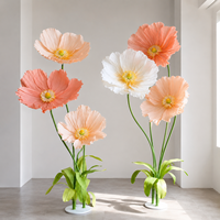 Fleurs géantes en papier blanc pour décoration de mariage, vitrine de magasin, vente en gros