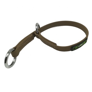 Sherpa negro del Sur África impermeable PVC Slip collares de perro con construido en la correa - Product Image 3