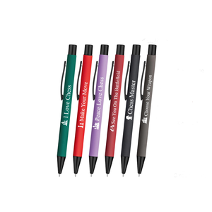 Bolígrafos Promocionales de Aluminio Metálico Personalizables al por Mayor con Logotipo, Tinta Negra, Grabado Láser para Regalos, Novedades Empresariales - Product Image 1