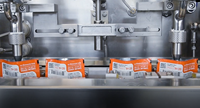 Machine de cachetage de poche à 4 bords à grande vitesse fond plat pour l'emballage de Sachet alimentaire liquide étiquetage noyau de moteur de capsulage de remplissage en plastique