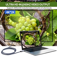 Câble de données 4K 60Hz 20Gbps USB C Full Function Video Audio et PD Charging Sync pour MacBook Pro /Air ,Google Pixel 5 et plus