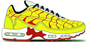 Baskets de course à lacets rayées <span class=keywords><strong>TN</strong></span> Plus de haute qualité avec coussin d'<span class=keywords><strong>air</strong></span> et empeigne en maille pour le basketball – Chaussures de sport confortables - Product Image 5
