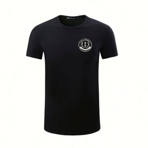 Uniformes de Guardia de Seguridad para Hombre al por Mayor, Camiseta de Verano de Manga Corta con Cuello Redondo Negro y Botones para Seguridad - Product Image 2