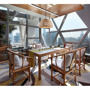 Rattan Woven Pendant <b>Light</b> Round E27 Led Bulb Single Head Chandelier For Balcony <b>Dining</b> Room Sunroom Home Decor - Product Image 2