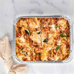 Rec32267f Rectangular Disposable Food <b>Containers</b> Steamtable Gastronomy <b>Foil</b> Pan with Plastic Lid Food Grade 3400ml Capacity - Product Image 4