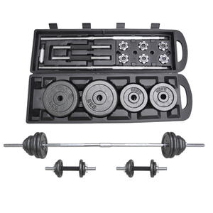 Manubri 3-in-1 in ghisa pesi liberi impostati con biella per allenamento Fitness casalingo - Product Image 4