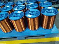 Fil de cuivre rond émaillé électrique solide SWG AWG pour le rembobinage de moteurs et la réparation de transformateurs