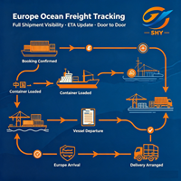 Transport maritime porte-à-porte DDP avec double dédouanement, agent d'expédition FBA, service express LCL