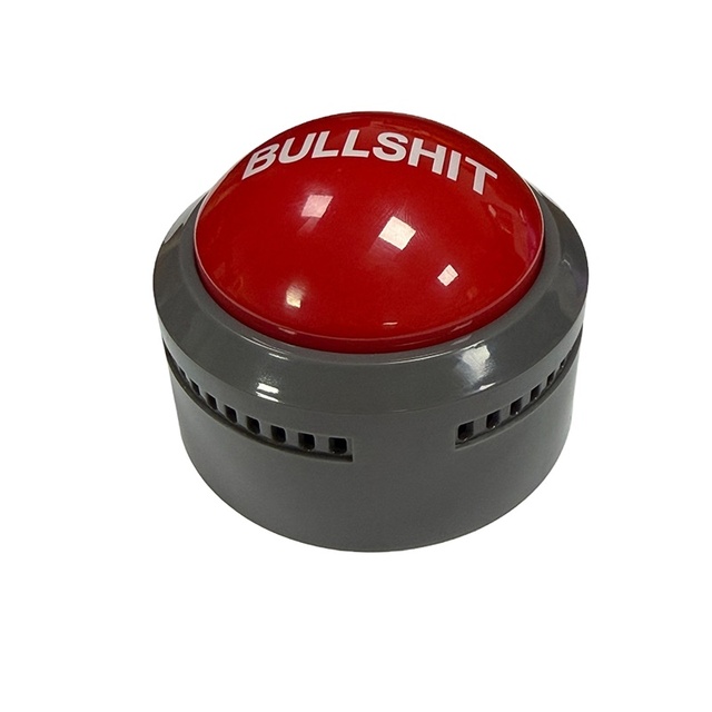 Wholesale Custom Dia75mm Bullshit Sound Button Plastic LED Talking Easy Button Mini Push Music Programmable Sound Buttons