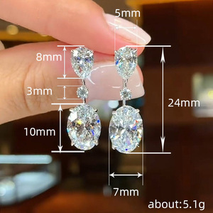 Orecchini a Goccia Grandi per Donne, Accessorio Semplice per Uso Quotidiano, Gioiello di Moda per Outfit - Product Image 4