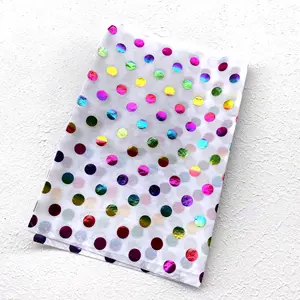 럭셔리 무지개 티슈 종이 사용자 정의 홀로그램 선물 포장 종이 장식 조각