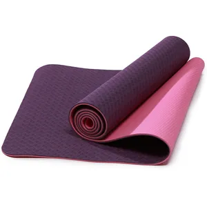 Tapete de yoga tpe de alta qualidade com alinhamento