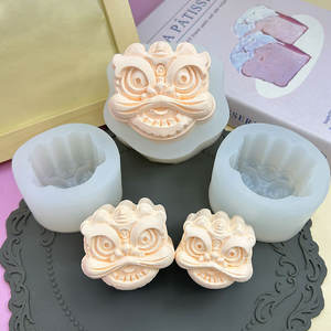 Chinesische Art Lion-Awakening Silikon form für Eis pudding Aroma therapie Dropping Gum Candle Plaster-Langlebiger <span class=keywords><strong>Gummi</strong></span> - Product Image 3
