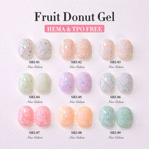 HEMA FREE Nieuwe Fruit-Donut Melkachtige <span class=keywords><strong>Gel</strong></span> <span class=keywords><strong>Polish</strong></span> Private Label Groothandel 1kg Bulk Nagellak <span class=keywords><strong>Gel</strong></span> Nagellak Aangepaste Logo voor Nagels - Product Image 2