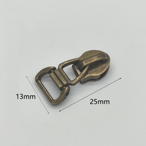 # 5 tirettes de fermeture éclair en laiton, taille et logo personnalisables, luxe pour bagages, chaussures, vêtements - Universelles, couleur bronze vieilli - Product Image 4