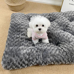 Yeni varış kare kabarık evde beslenen hayvan yatak uzun köpek peluş yastık paspaslar çıkarılabilir yastık yıkanabilir peluş Pet köpek yatağı ve kediler - Product Image 1