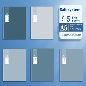 B5 <strong>Notebook</strong> Thickened Student Journal Book Simple Horizontal Line Printed A5 Size Leather Cover Wholesale Exercise Book Car Line - Product Image 6