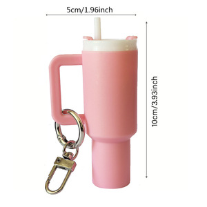 LLavero de mosquetón desmontable con estuche de lápiz labial de <span class=keywords><strong>mini</strong></span> Copa, colgante de <span class=keywords><strong>mochila</strong></span>, llavero de vaso hecho de plástico duradero - Product Image 6