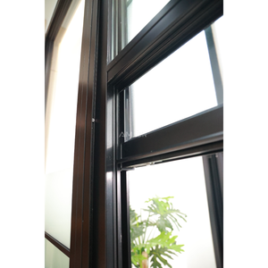 サッシ窓,住宅用ビンテージグリルデザイン二重ガラス開き窓フェイクシングル二重ハング - Product Image 6