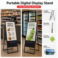 Affiche numérique pliable pour les promotions quotidiennes des caisses de supermarchés, 32 pouces, Android