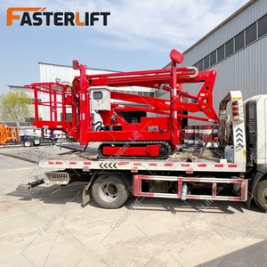 Plataforma Elevadora Araña Eléctrica de Orugas Fasterlift 14M 16M 18M 20M 22M 24M, Plataforma Hidráulica Aérea para Trabajo de Personal - Product Image 2