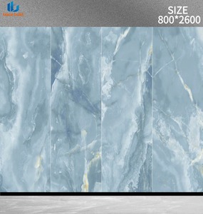 Lastra di Pietra Sinterizzata Lucida di Lusso 800x2600mm Shannon Blue Jade per Pareti e Pavimenti in Sala <span class=keywords><strong>da</strong></span> Pranzo, Soggiorno, Camera <span class=keywords><strong>da</strong></span> Letto, Corridoio - Product Image 4