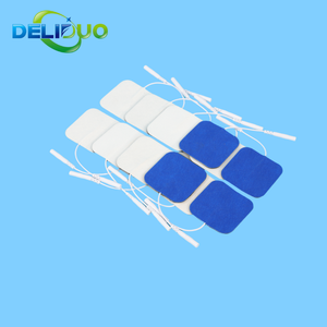 5*5cm Tens/ems Unit <span class=keywords><strong>Snap</strong></span> Tens Unit Premium Remplacement Tens <span class=keywords><strong>Compex</strong></span> Sticky Stimulate Pads Électrodes Gel Pad ECG Electrode Pads - Product Image 2