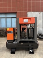 Compresseur d'air à vis intégré 4-en-1 7,5 kW 11 kW 15 kW tout-en-un avec réservoir, sécheur et filtres pour machine de découpe laser à fibre