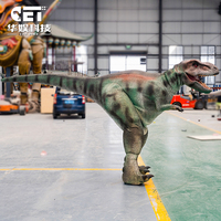 Costume de dinosaure T-Rex robotique animatronique à structure métallique, réaliste, taille adulte, avec conception de jambes cachées, pour aventure en intérieur et centre commercial