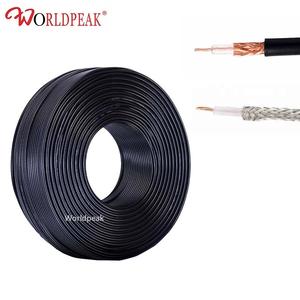 Câble coaxial flexible RG174 <span class=keywords><strong>RG174U</strong></span> à faible perte de veste en PVC noir pour assemblages de câbles en queue de cochon d'antenne d'angle 3G 4G LTE - Product Image 5