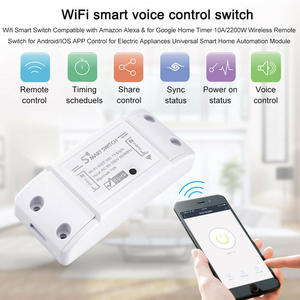 Interrupteur intelligent Wi-Fi Tuya 1 canal 2,4 GHz avec programmation horaire et assistance vocale pour la maison professionnelle PST-WF-S1 - Product Image 4