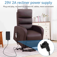Adaptateur d'alimentation universel à découpage 29V 2A 58W 110V 220V vers 29V pour fauteuil inclinable électrique et chargeur de canapé transformateur