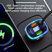 Chargeur de voiture USB-C PD 200W à 6 ports, adaptateur de voiture à charge rapide de type C, affichage numérique, adaptateur de voiture rapide, chargeur de voiture de type C