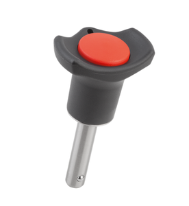 K0363 KIPP Stainless Steel Mushroom Grip Locating Ball Lock <b>Pin</b> Form A with Metal <b>Collar</b> Bright Quick Release <b>Pin</b> - Product Image 4