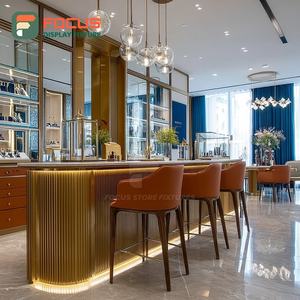 Exhibidor de Joyería Minimalista para Interiores de Tiendas, Mostrador de Exhibición con Marco Metálico para Tiendas de Marca - Product Image 1